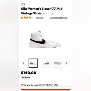 Nike Women’s Blazer ‘77 Mid Vintage Shoes